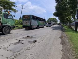Kerusakan Jalan Pantura Pati Berpotensi Ganggu Arus Mudik Lebaran 2025