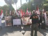 Masa dari Gerakan Sukolilo Bangkit Geruduk Mapolresta Pati