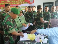 Kodim 0718/Pati Gelar Donor Darah, HUT ke-80 TNI dan ke-75 Kodam Diponegoro
