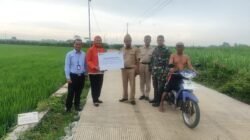 BRI Salurkan TJSL Rp100 Juta untuk Pembangunan Rabat Beton Jalan Pertanian di Desa Bumiayu, Pati