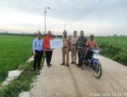 BRI Salurkan TJSL Rp100 Juta untuk Pembangunan Rabat Beton Jalan Pertanian di Desa Bumiayu, Pati
